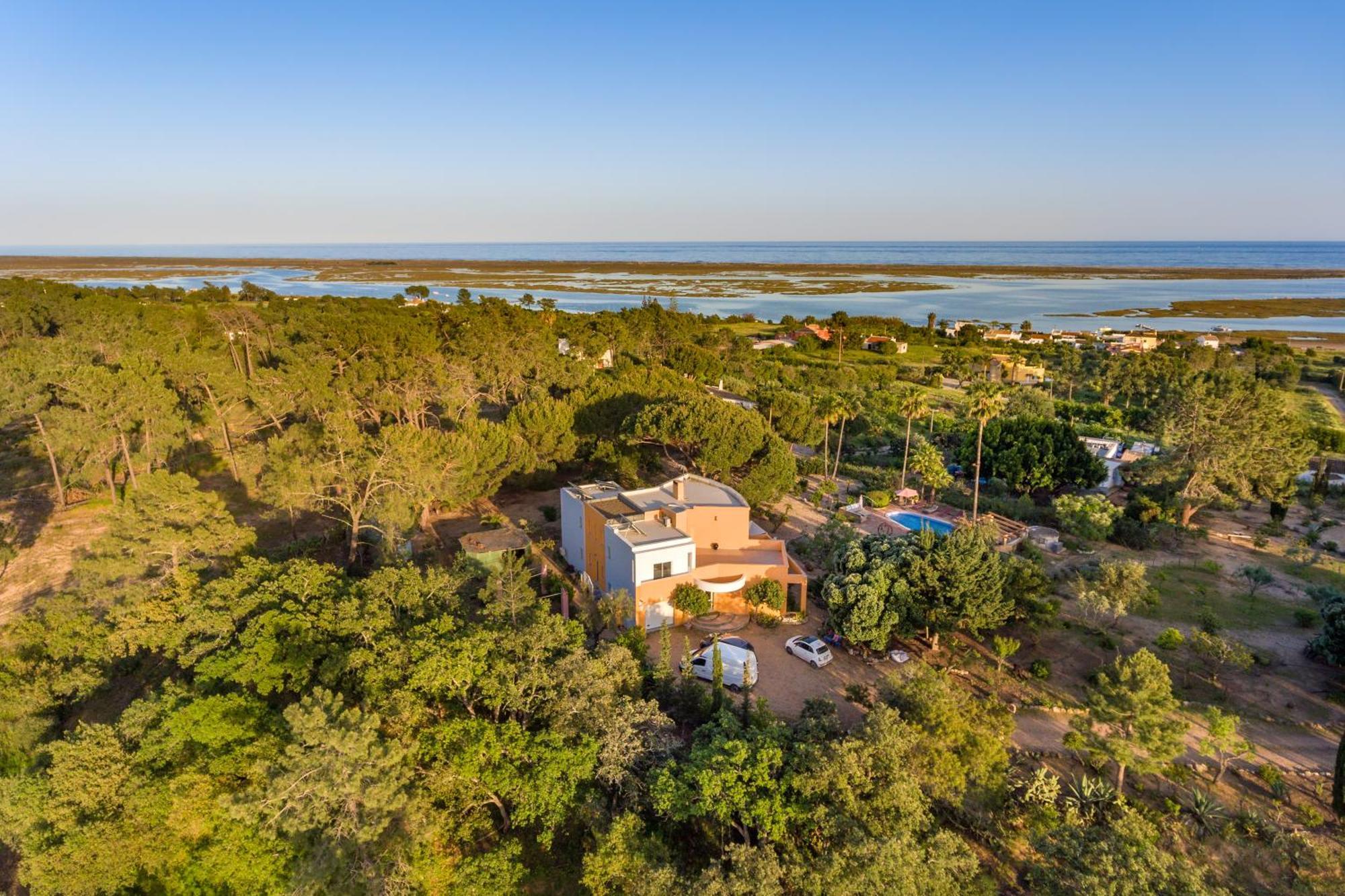 Meia Lua - Your Private Artsy Paradise Overlooking The Ria Formosa With Pool And Sea Views Near Barril Beach, Tavira Luz de Tavira Exterior photo